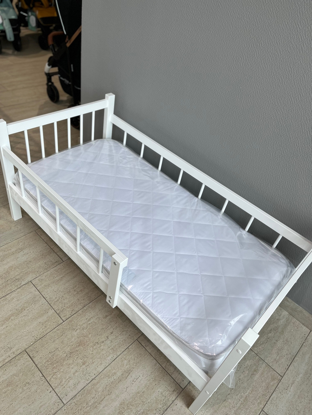 Кровать подростковая "Колибри Софа" (белый) 160*80