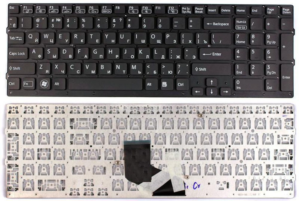 Клавиатура для ноутбука Sony Vaio VPC-F219fc VPC-F22 VPC-F23 черная