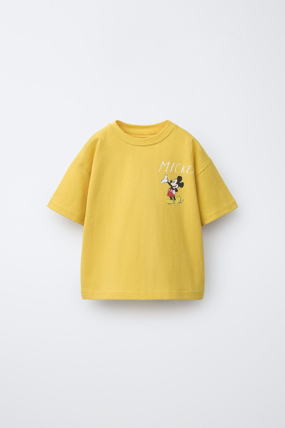 ZARA ФУТБОЛКА MICKEY MOUSE © DISNEY, ЖЕЛТЫЙ