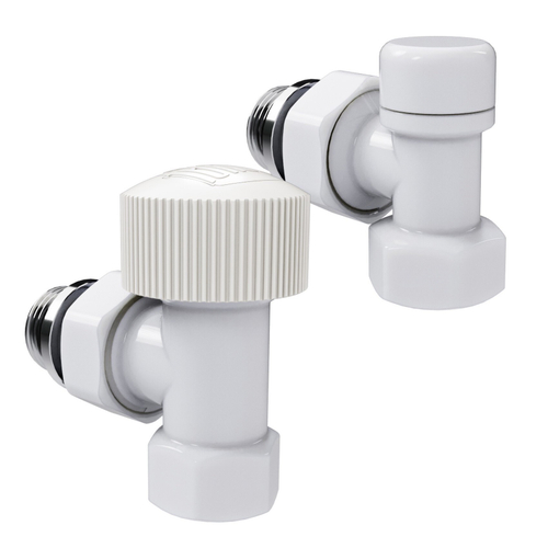 Набор термостатический угловой Royal Thermo Design 1/2quot;М30х1,5 (Белый)