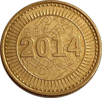 10 центов 2014 Зимбабве