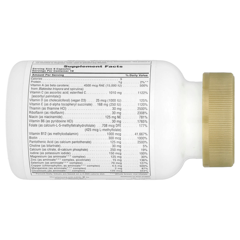 NaturesPlus, Source of Life®, Gold, лучшая мультивитаминная добавка, 90 капсул