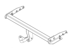Фаркоп на Jeep Grand Cherokee WK2 2011-2021, кроме SRT8. Без выреза в бампере. Тип шара: A. Нагрузки: 2500/100 кг, JW 03