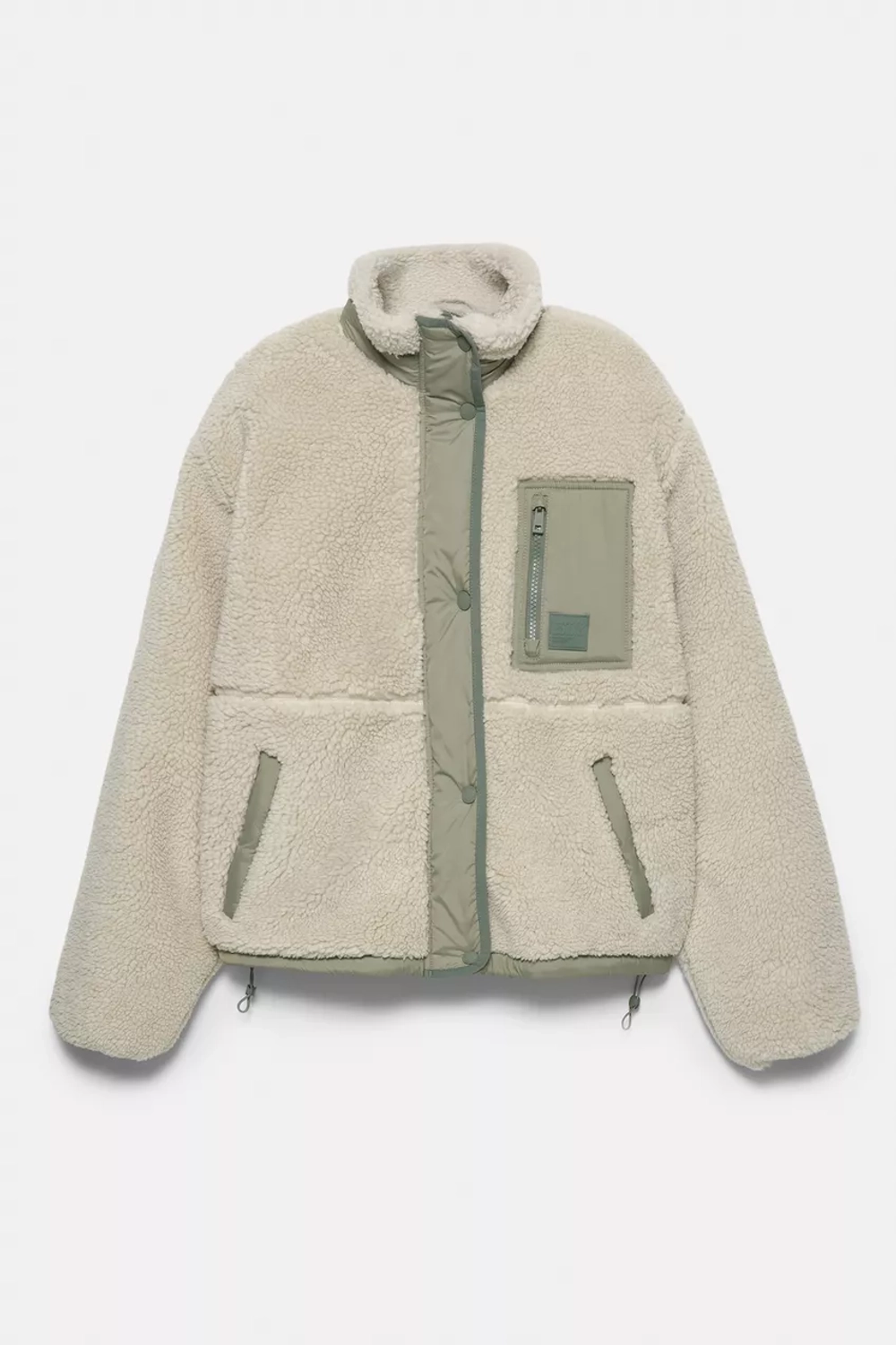 PULL&BEAR Куртка из искусственного меха, песочный