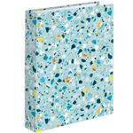 Тетрадь на кольцах А5 175х215 мм, 120 л., твердый картон, клетка, BRAUBERG, "Абстракция", 404077