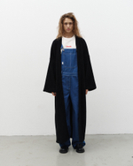 Long Cardigan Robe Black