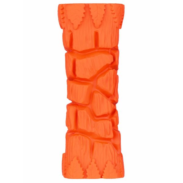 Игрушка Mr.Kranch для собак Палочка с пищалкой, 16 см оранжевая с ароматом бекона