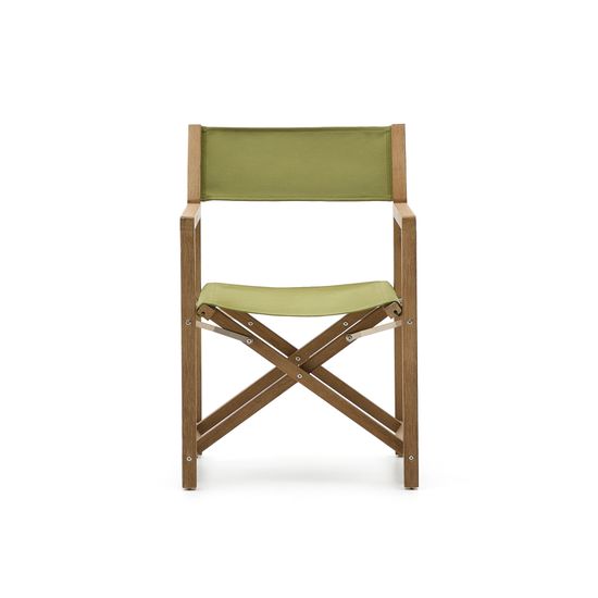 Складной стул Vilara из акации для улицы зеленого цвета