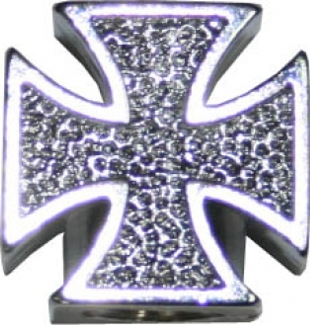 Колпачок для а/v крест готика серебряный. CSA-V23 Silver