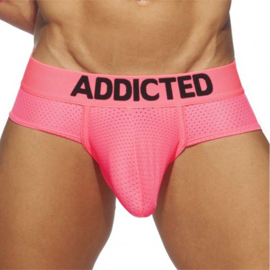 Мужские трусы брифы розовые Addicted AD2077-22
