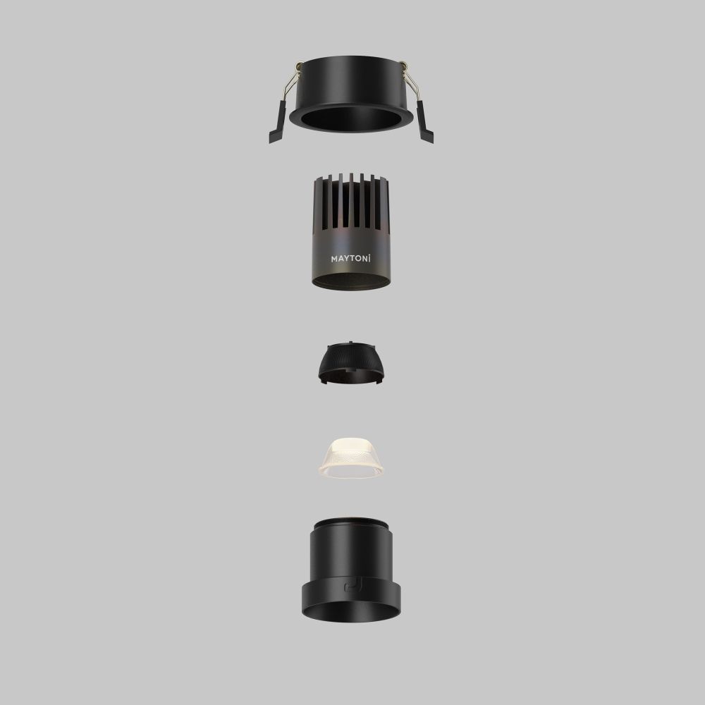 Светильник встраиваемый светодиодный Maytoni   DL116-10W-3K-B