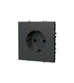 Розетка встраиваемая VOLTUM S70 с заземлением 16А, (титан)