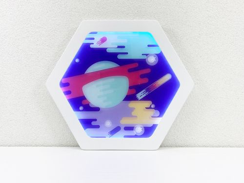 Декоративная тактильная панель с подсветкой - «Сатурн»