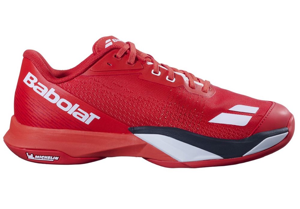 Мужские теннисные кроссовки Babolat Jet Mach 4 All Court - cherry tomato/white