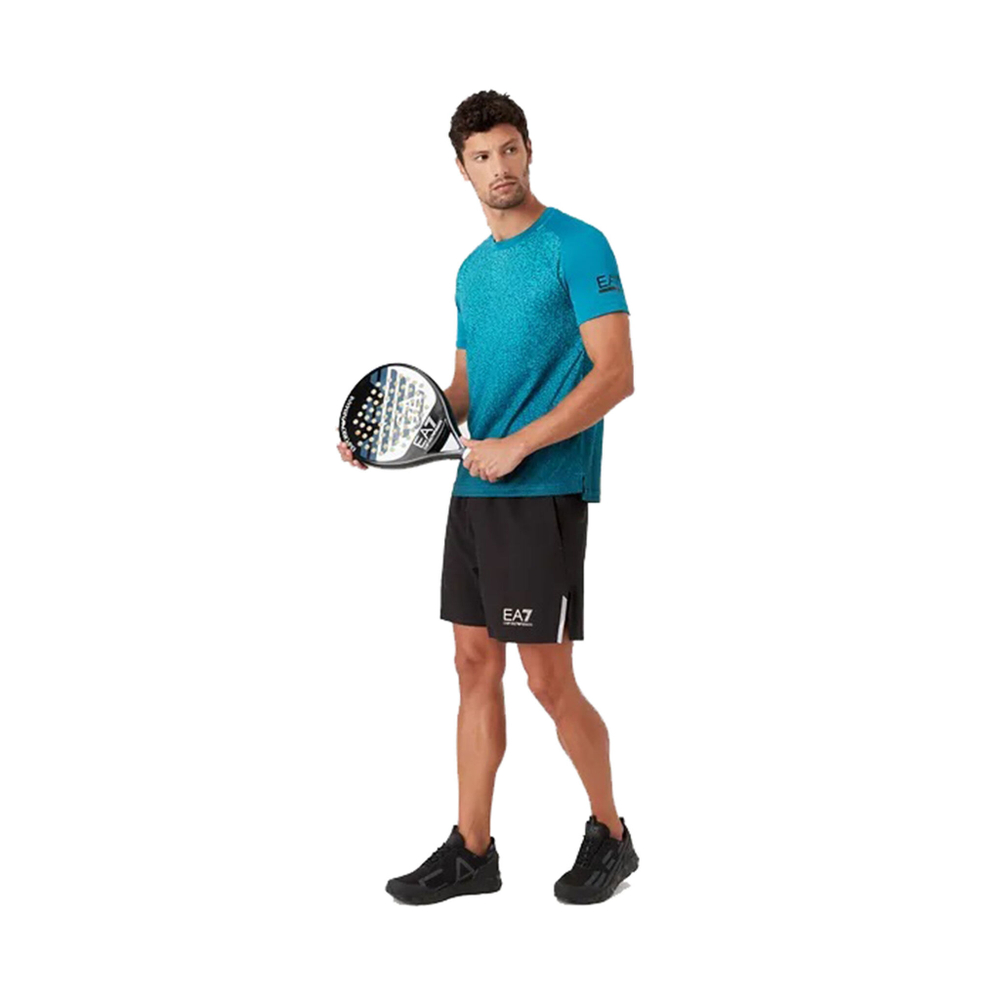 Мужское теннисное поло EA7 T-Shirt Men - Turquoise