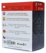 Черная анальная втулка Bubble - 8,5 см.