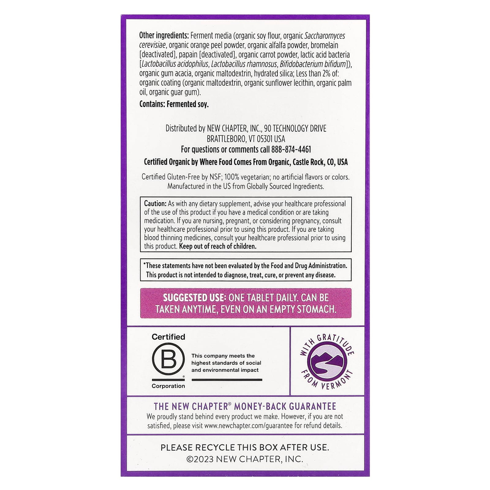 New Chapter, One Daily, мультивитамины Every Woman's ™ 40+, 48 вегетарианских таблеток