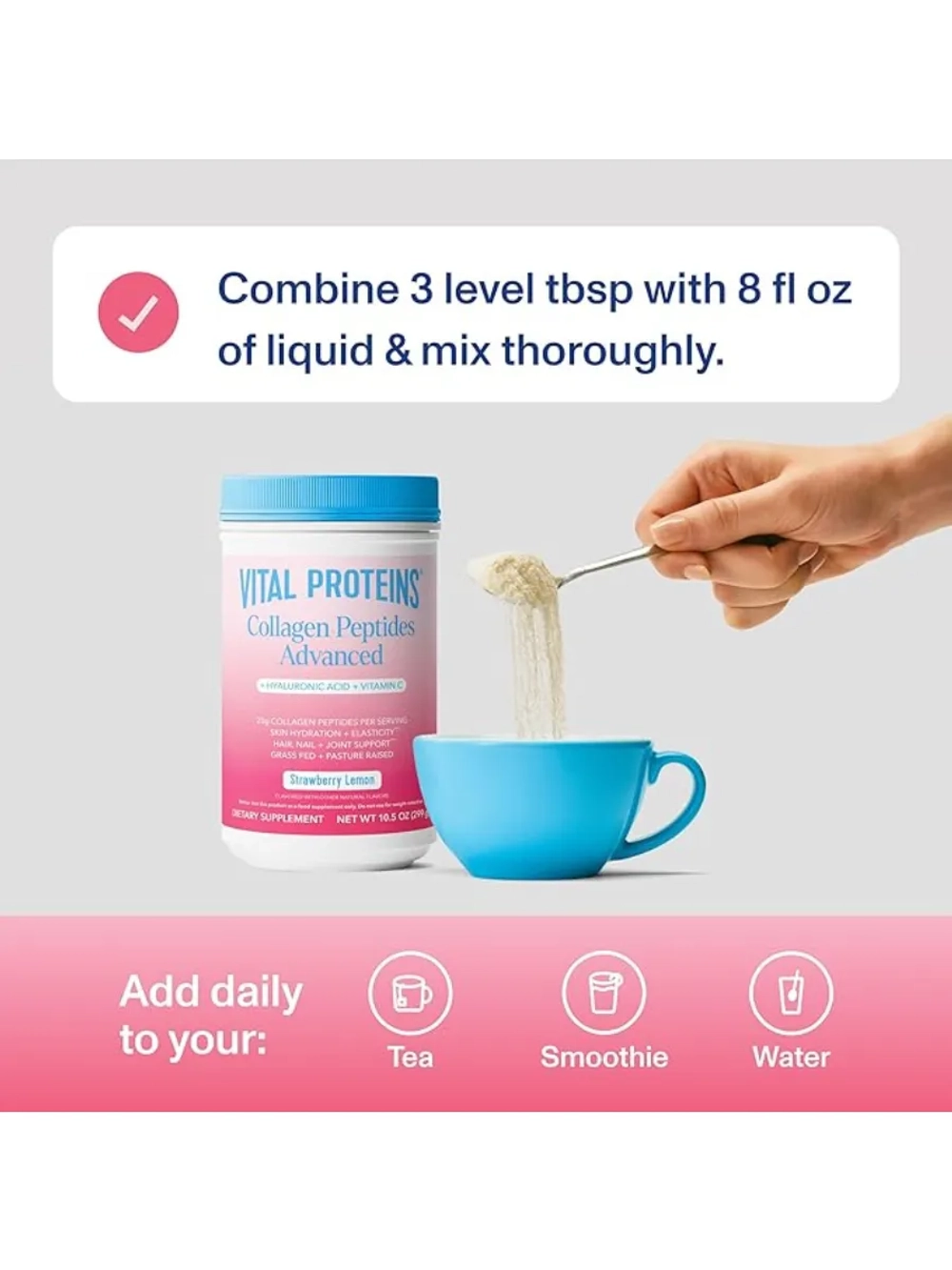 Коллаген улучшенная формула клубника-лимон 299 г