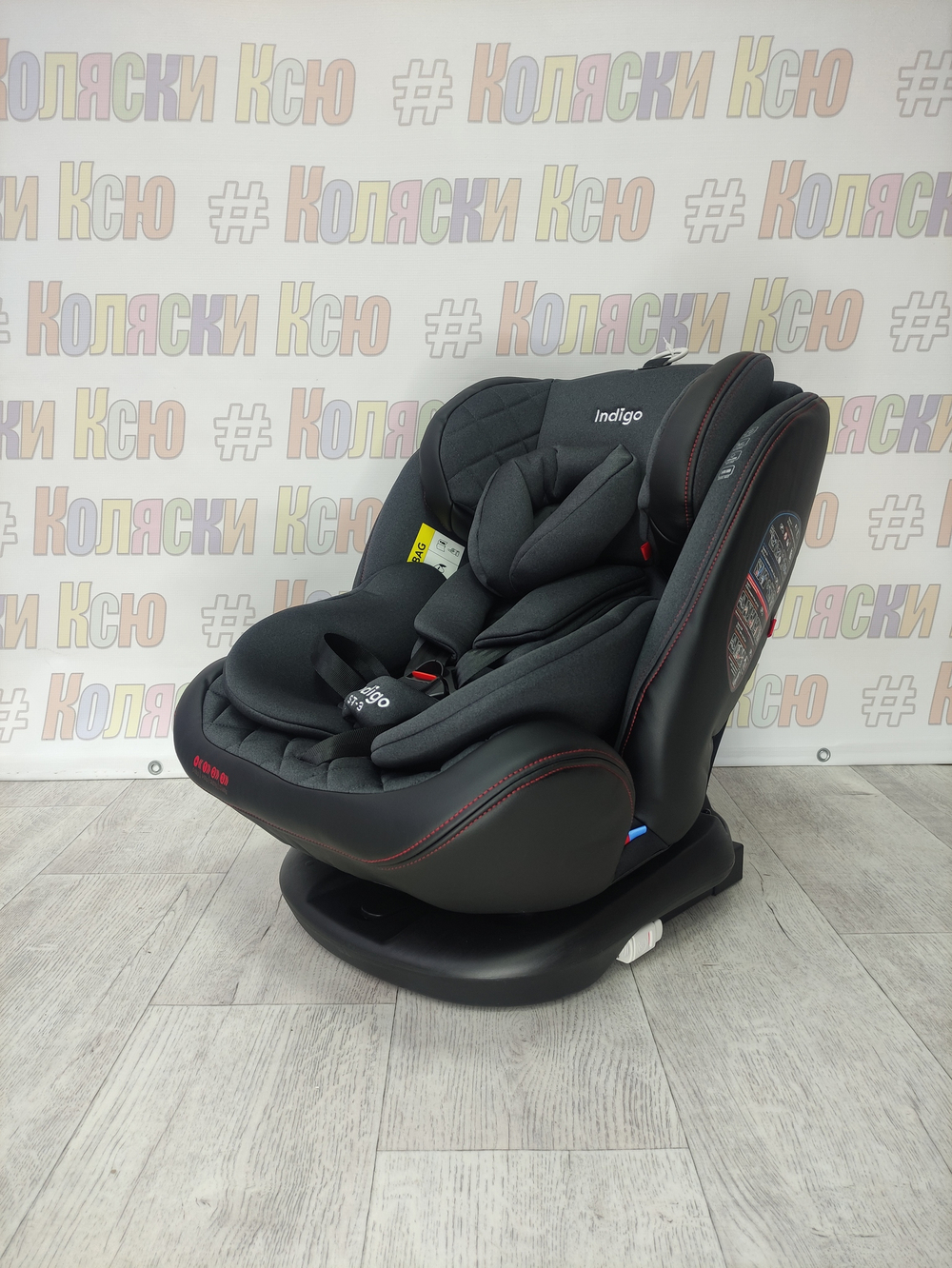 Автокресло детское Indigo Aero ST-3 0-36 черный-красный