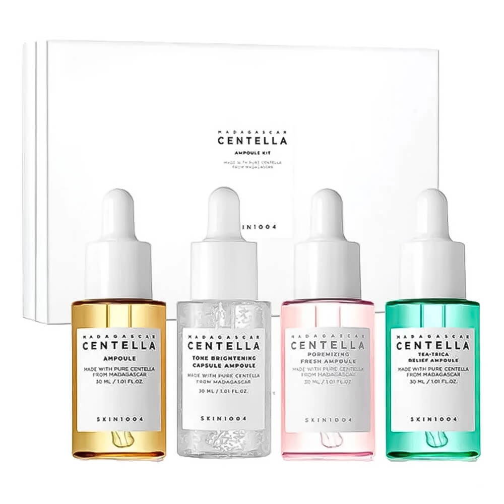 SKIN1004 Madagascar Centella Ampoule Kit, 30ml*4ea - Набор мини сывороток для лица, 30мл*4шт