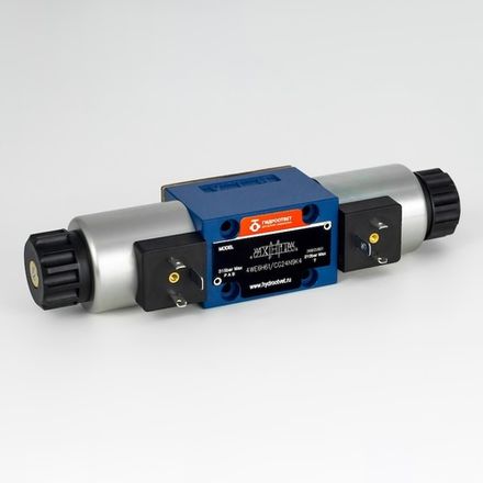 4WE6H61/CG24N9K4 - Гидрораспределитель золотниковый Ду 6 с электроуправлением, схема H (14), электроуправление G24, возврат - пружинный