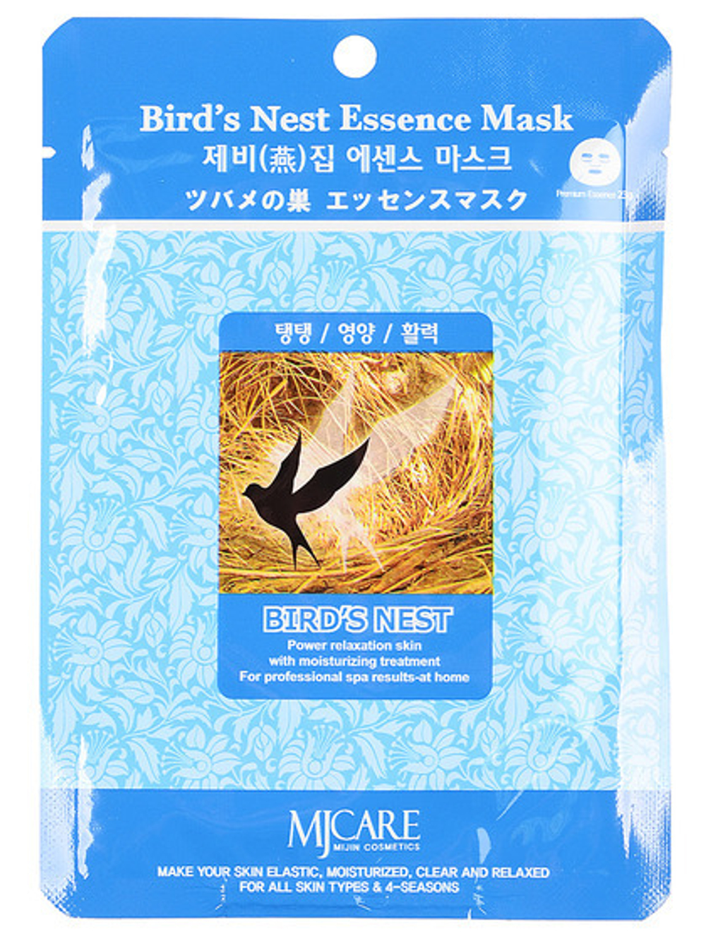 [MIJIN] Bird`s Nest Essence Mask - Маска тканевая для лица Ласточкино гнездо, 23 гр