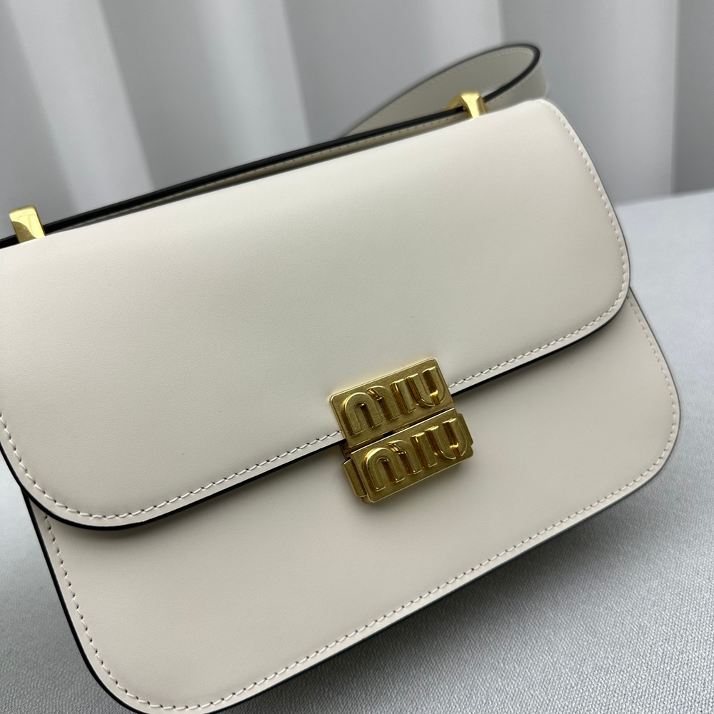 Miu Miu Leather Shoulder Bag 20 cm