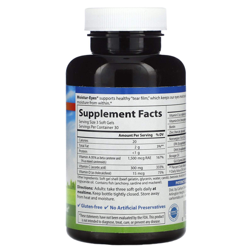 Carlson, Moistur-Eyes`` 90 мягких таблеток
