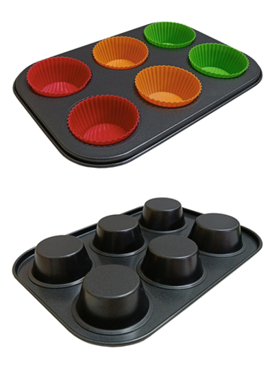 Форма для выпечки антипригарная, 6 ячеек