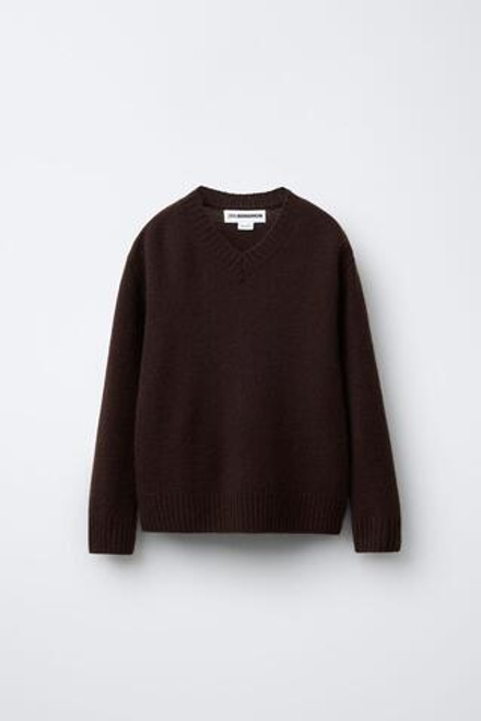 ZARA Х BENSIMON ® СВИТЕР ИЗ СМЕСОВОЙ ШЕРСТИ, КОРИЧНЕВЫЙ