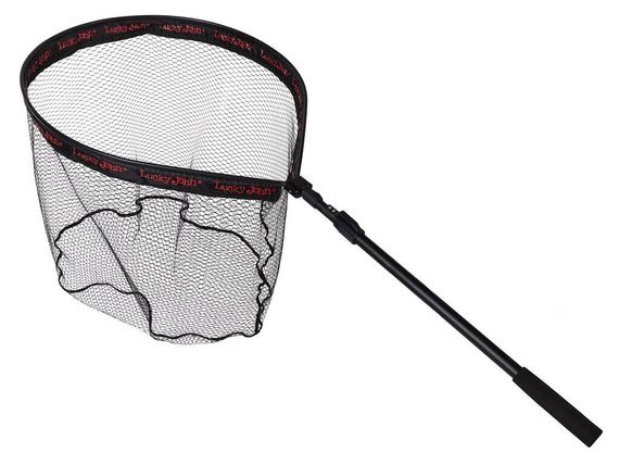 Подсачек складной Lucky John телескопический 180х70х60см прорезиненный плавающий