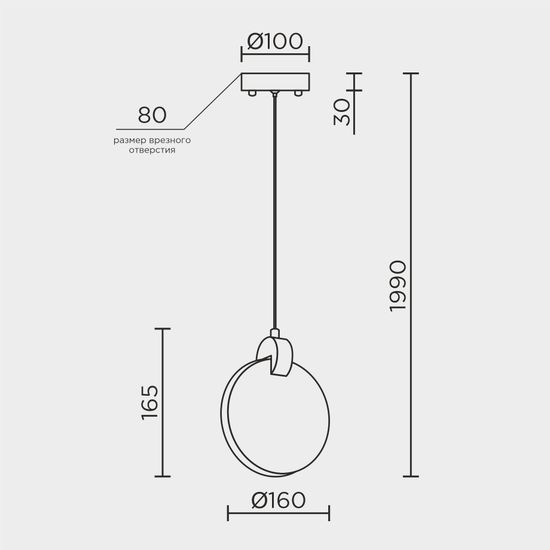 Подвесной светильник MODELUX ML.88922.1 GD