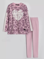 Костюм для девочки, лонгслив и леггинсы