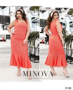 Платье 348-коралл Minova