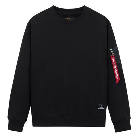 Свитшот Alpha Industries Utility Pocket Crewneck Black (Черный)