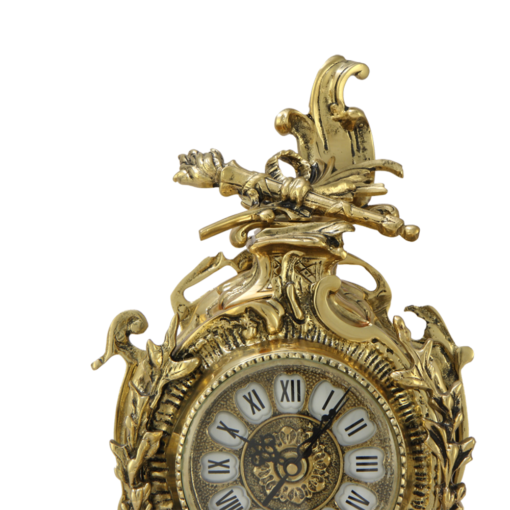 Bello De Bronze Часы "Карранка" каминные бронзовые "золото"