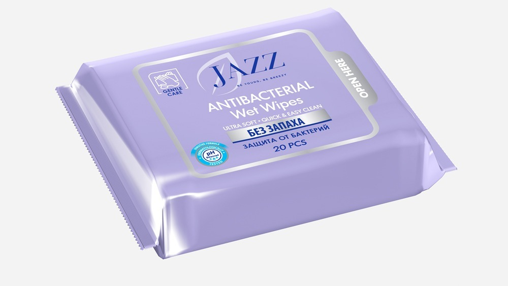 Jazz Влажные Салфетки без запаха 20шт