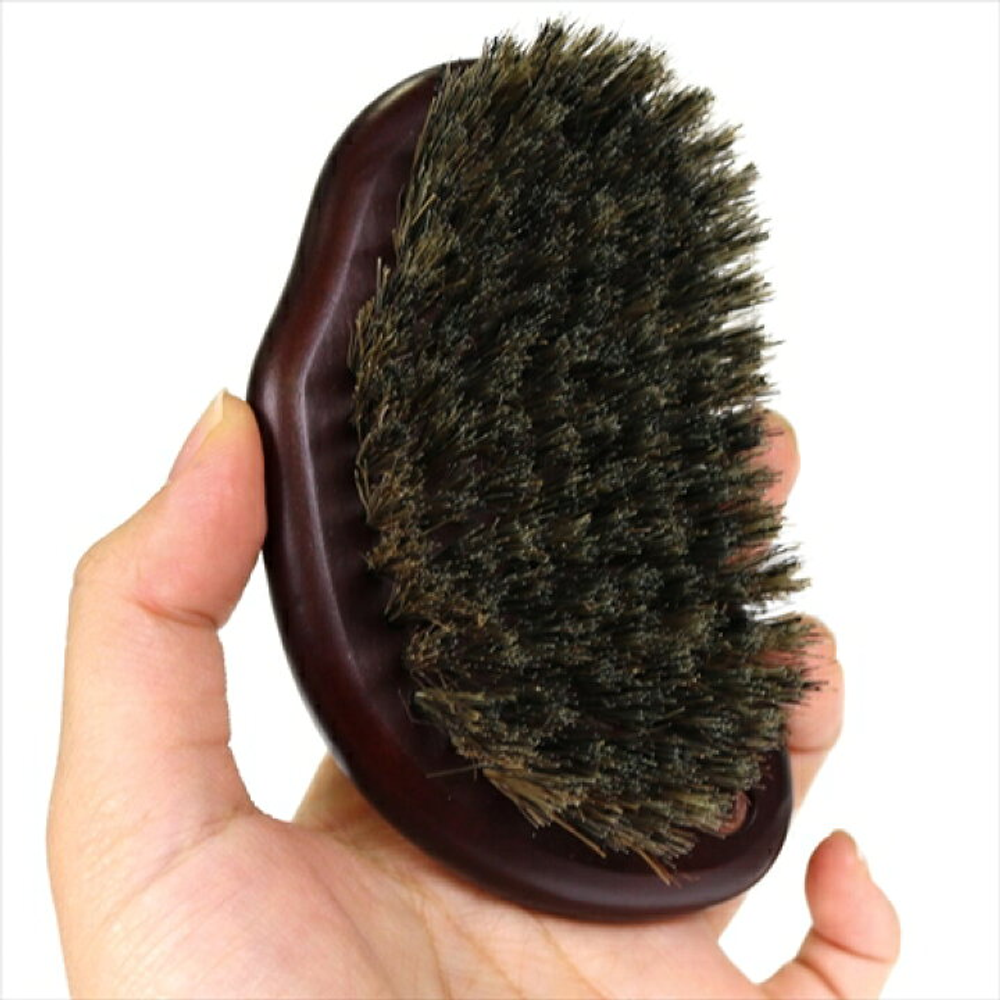 Щетка из кабаньей щетины для полировки и блеска шерсти