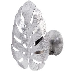 Бра настенный светильник Monstera Deliciosa (Монстера) Античное серебро