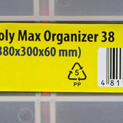 Органайзер пластмассовый 380x300x60мм WMC TOOLS WMC-PX.02