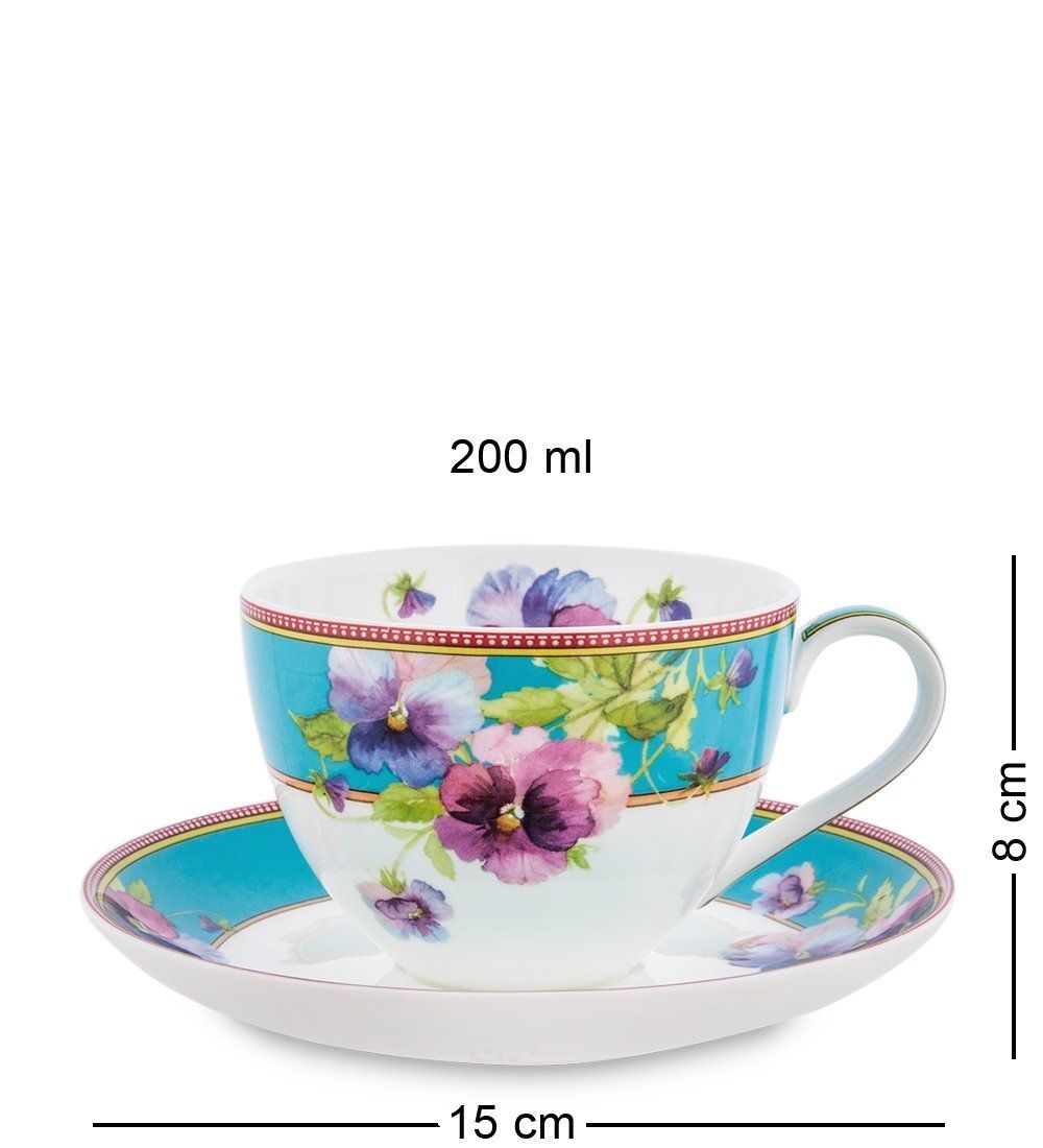 Pavone JK-117 Чайный сервиз 22 пр. на 6 перс. «Виола» (Viola  )