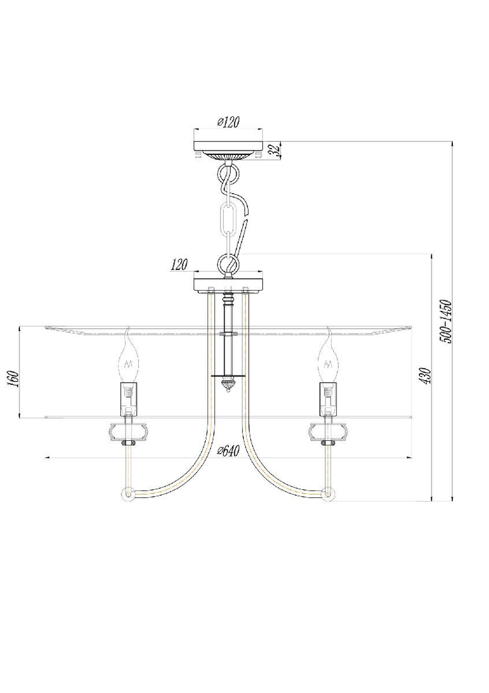 Люстра подвесная Maytoni Roma ARM006PL-08G