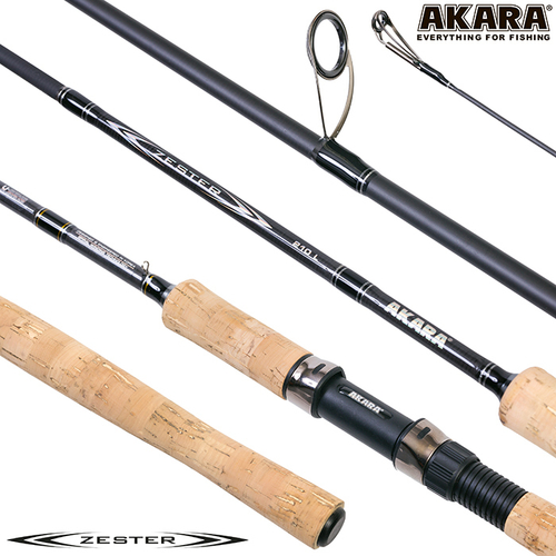 Спиннинг штекерный угольный 2 колена Akara Zester IM7 (5-25) 2,1 м