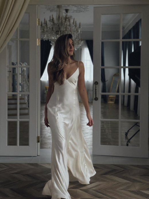 Комбине V вырез по спине wh