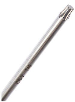 Ключ TORX T40х150ммRF-76740G: Т-образный с прорезиненной рукояткой, на пластиковом держателе ROCKFORCE