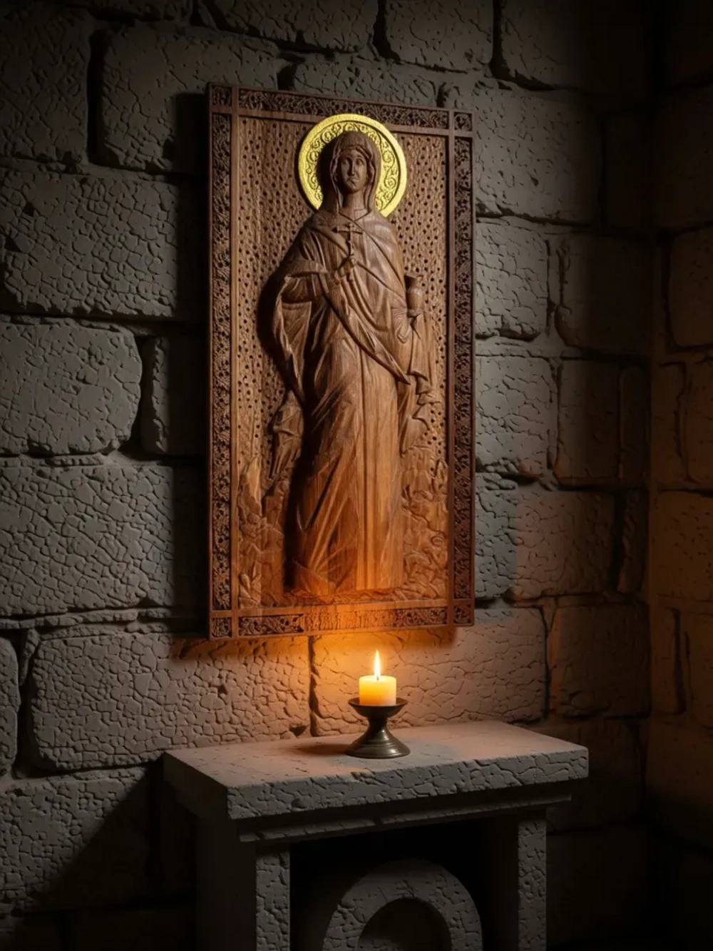 Освященная Икона святой великомученицы Анастасии 32*16,5 см