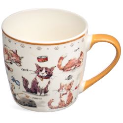 НАБОР ДЛЯ ЗАВТРАКА LEFARD "CATS", 2 ПР.: САЛАТНИК 500МЛ, КРУЖКА 345МЛ