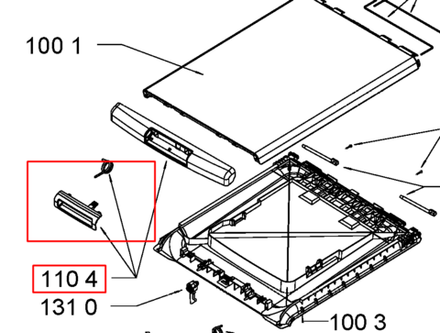 Ручка люка для стиральной машины Whirlpool (Вирпул) - 481010444095