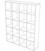 Стеллаж 20 секций 300×1352×1686