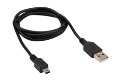 Кабель REXANT USB mini USB длинный штекер 1М черный 18-4402